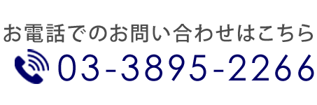 お電話でのお問い合わせはこちら　TEL03-3895-2266